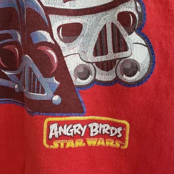 💕 Angry Birds X Star Wars Graphic Tee Short Sleeves Boys Size 4 Small - Picture 6 of 7